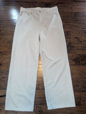 Banana Republic Ultra High Rise Wide Leg Vegan Suede Pants Size 32